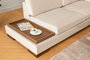 Atelier Del Sofa Tulip Corner Right con Puf - Beige